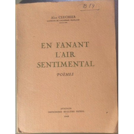 En fanant l'air sentimental - poèmes (errata présent)