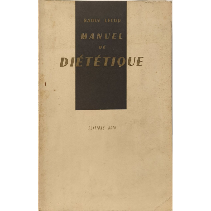 Manuel de diététique