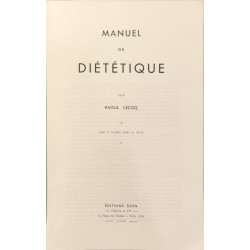 Manuel de diététique