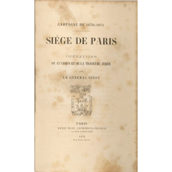 Siège de Paris - EO- campagne de 1870-1871 - opérations du 13e...