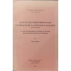 Paul et les corinthiens face à l'oracle de la nouvelle alliance...