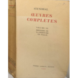 Oeuvres complètes - Histoire de la Peinture en Italie
