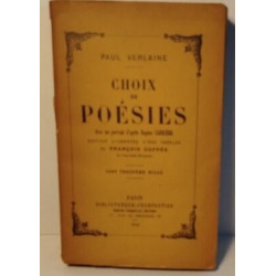 Choix de poesies avec un portrait d'apres eugene carriere