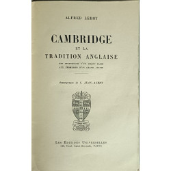 Cambridge et la tradition anglaise