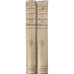 Vocabulaire technique et critique de la philosophie tome 1 et 2