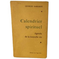 Calendrier spirituel agenda de la nouvelle vie