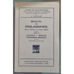 Manuel de Philosophie classe de philosophie et première supérieur...