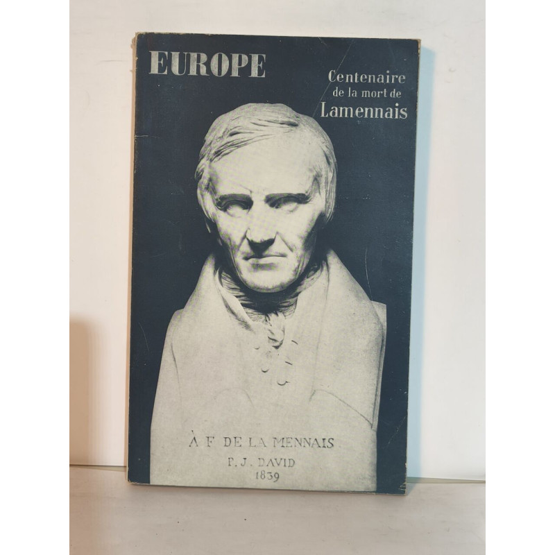 Europe Centenaire de la mort de Lamennais