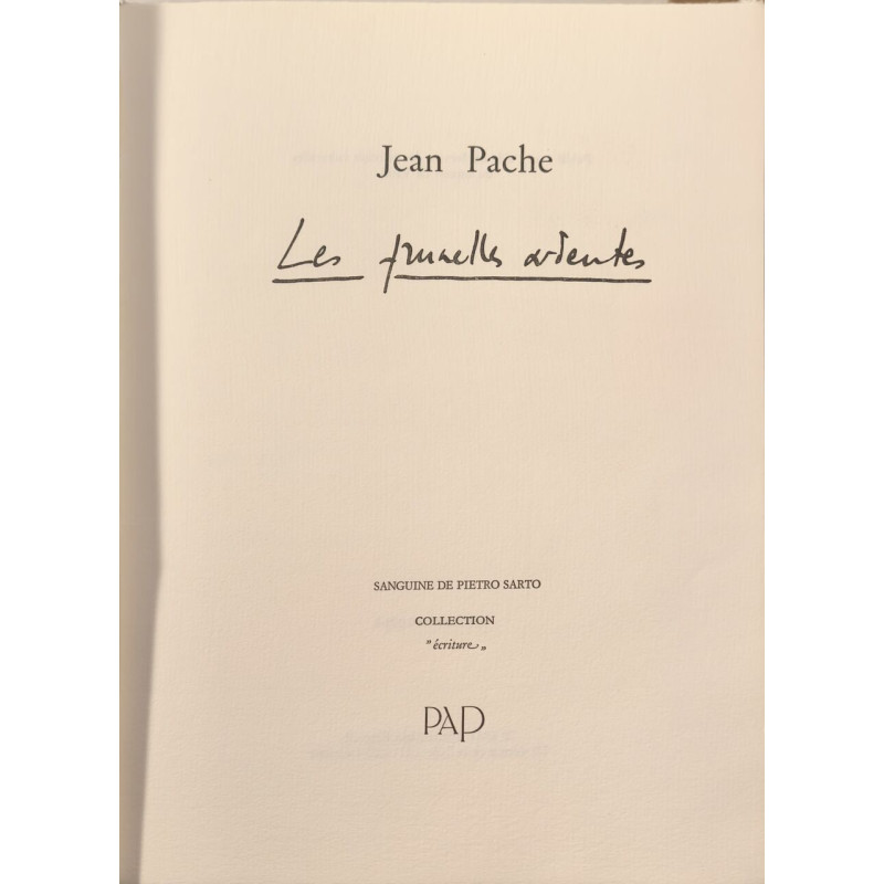 Les Prunelles Ardentes - dédicacé par l'auteur EO