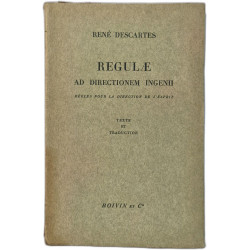 Regulæ Ad Directionem Ingenii - règles pour la direction de l'esprit