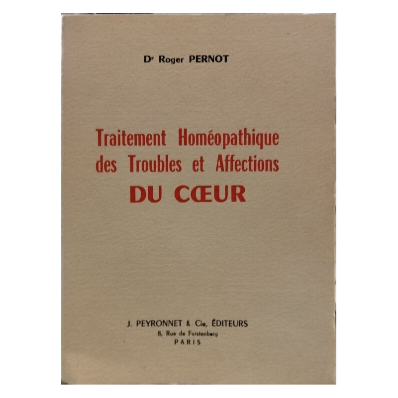 Traitement Homéopathique des Troubles et Affections du Cœur
