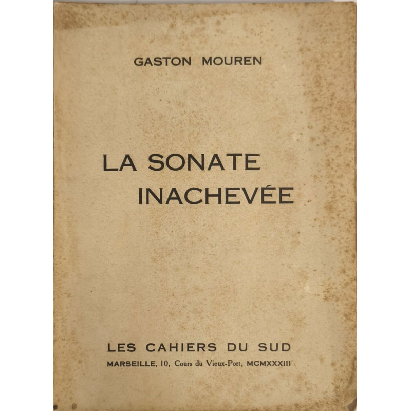 La sonate inachevée numéroté 117/400