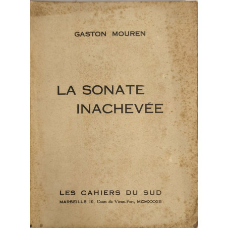 La sonate inachevée numéroté 117/400