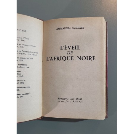 L'éveil de l'afrique noire