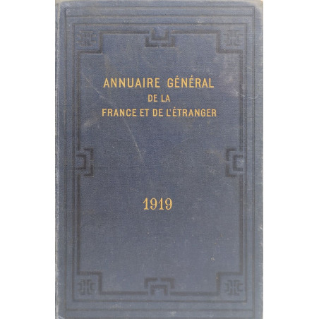 Annuaire général de la France et de l'étranger