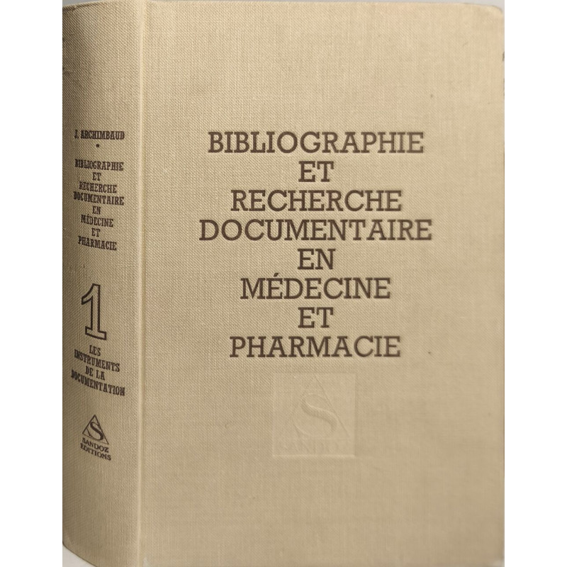 Bibliographie et recherche documentaire en médecine et pharmacie