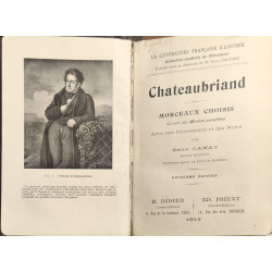 Chateaubriand. morceaux choisis. extraits des oeuvres complètes...