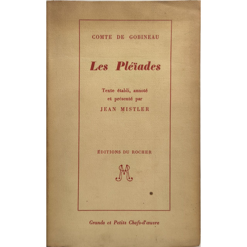 Les pléiades / texte établi annoté et présenté par Jean Mistler