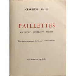 Paillettes - souvenirs - portraits - poèmes ( 10 dessins originaux...