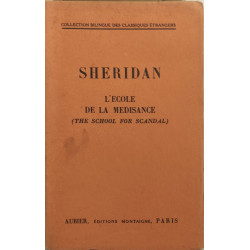 L'école de la médisance (the school for scandal)