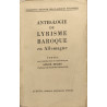 Anthologie du lyrisme baroque en Allemagne