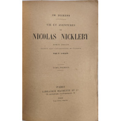 Vie et aventures de Nicolas Nickleby tome 1 et 2