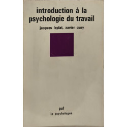 Introduction à la psychologie du travail