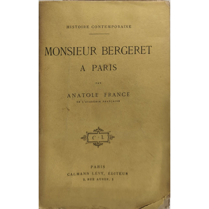 Monsieur Bergeret à Paris