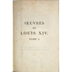 Oeuvres de Louis XIV 6 tomes