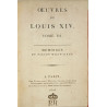 Oeuvres de Louis XIV 6 tomes