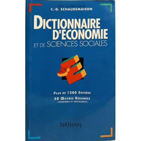 Dictionnaire d'économie et de sciences sociales