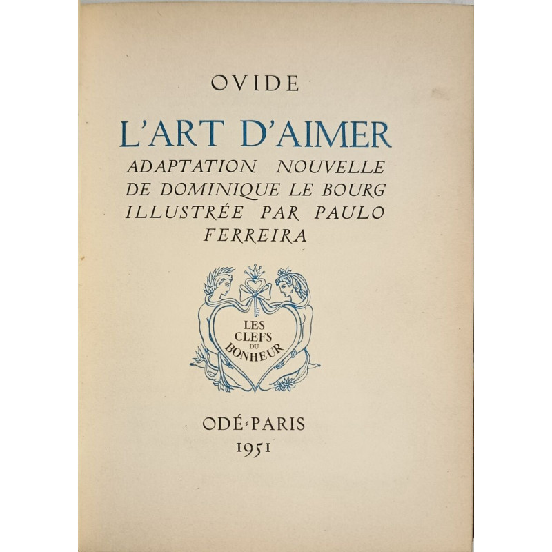 L'art d'aimer - ouvrage illsutré