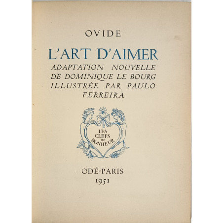 L'art d'aimer - ouvrage illsutré