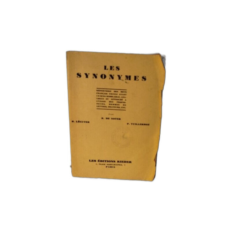 Les synonymes