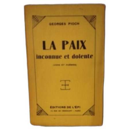 La Paix inconnue et dolente