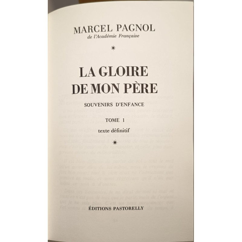 La gloire de mon pere / illustrations de dubout