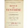 Revue de synthèse : L'expérience