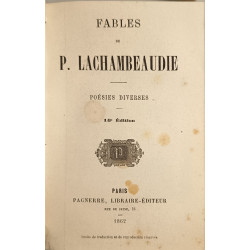 Fables de P. Lachambeaudie. Poésies diverses