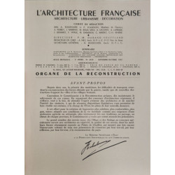 L'Architecture française : Architecture - Urbanisme - Décoration...