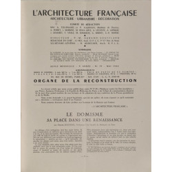 L'Architecture française : Architecture - Urbanisme - Décoration N°19