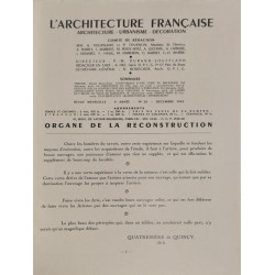 L'Architecture française : Architecture - Urbanisme - Décoration N°26