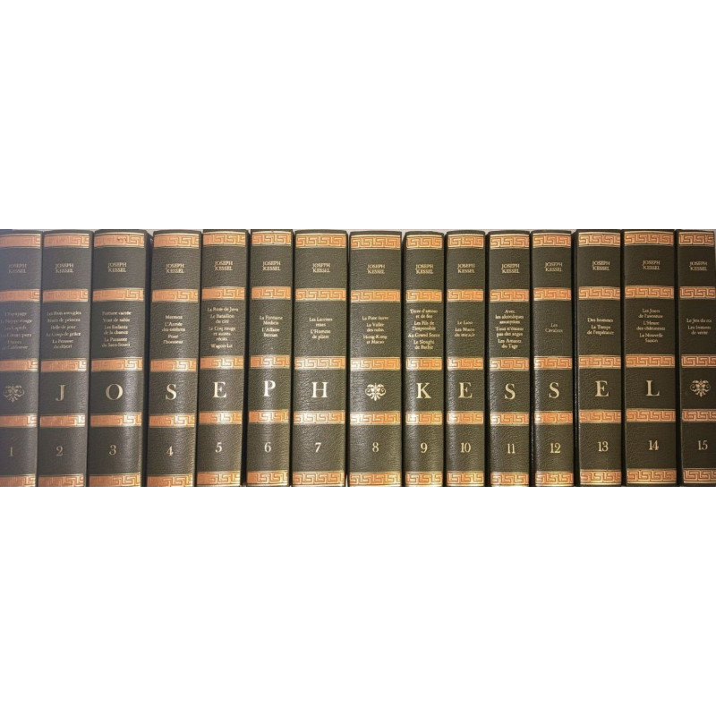 Joseph Kessel oeuvres complètes 15 volumes ( complet )