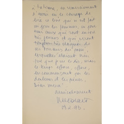 Un uniforme rayé d'enfer dédicacé par l'auteur