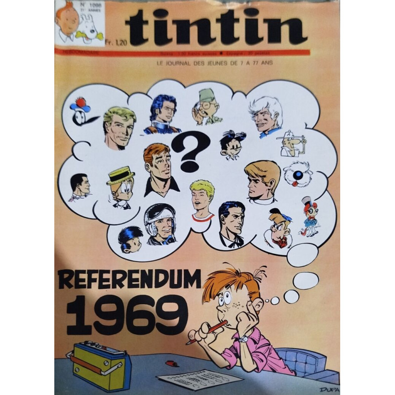 Tintin hebdomadaire n° 1098