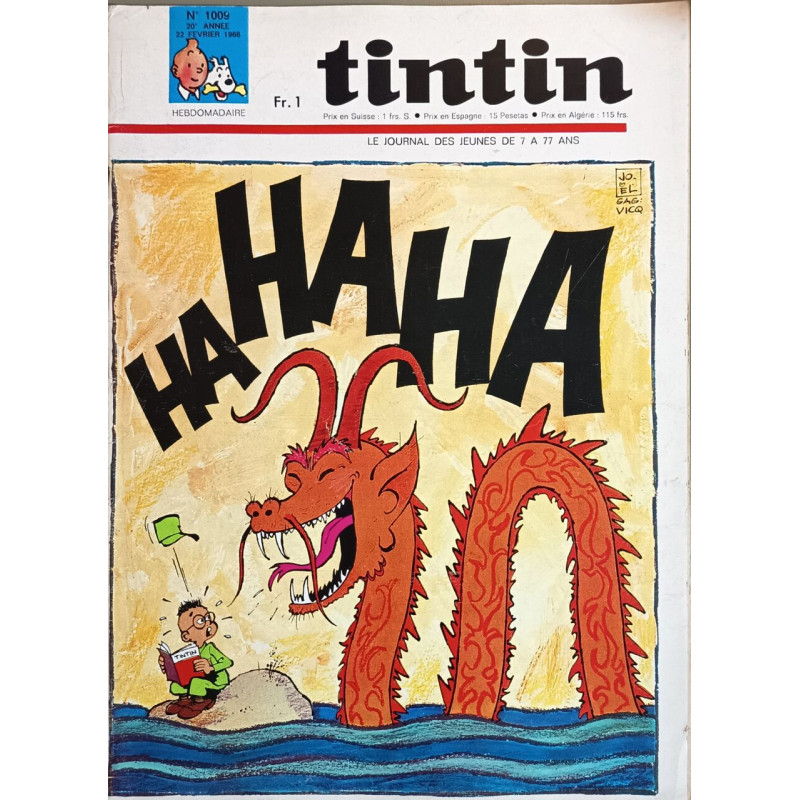 Tintin hebdomadaire n° 1009