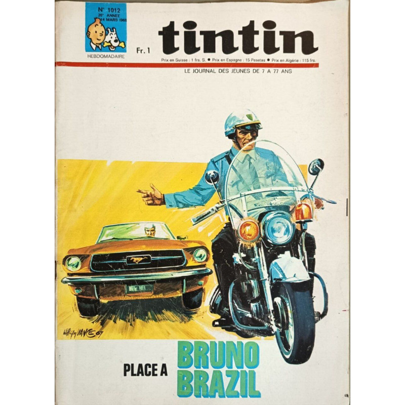 Tintin hebdomadaire n°1012