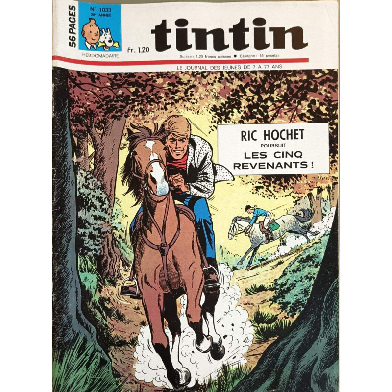Tintin hebdomadaire n°1033