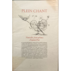 Plein chant n° 37-38 / nouvelles francophones d'aujourd'hui
