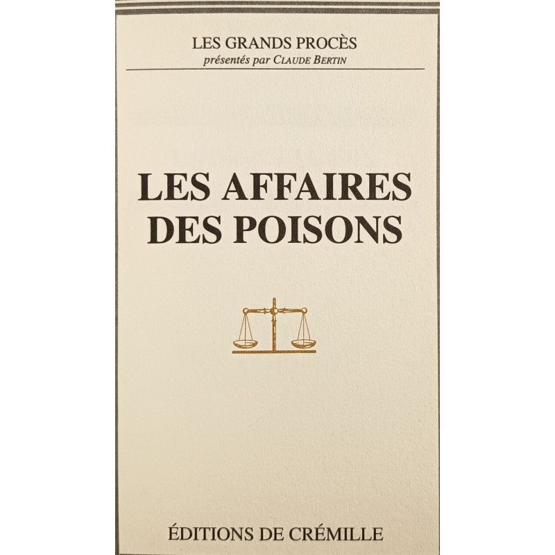 Les affaires des poisons