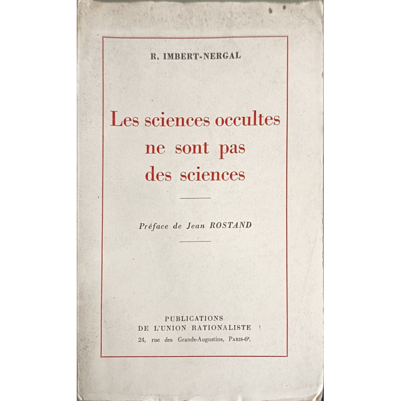 Les sciences occultes ne sont pas des sciences